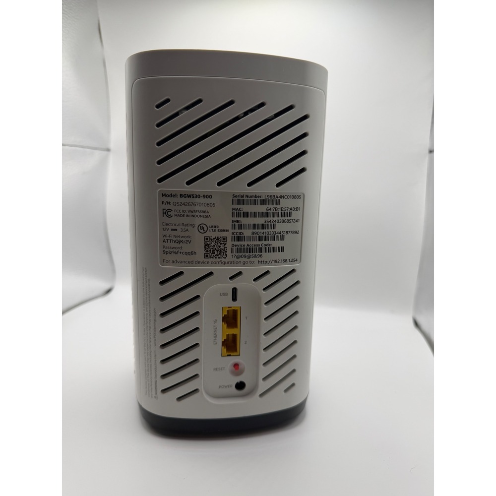 AT&T All-Fi Hub BGW530-900 Wi-Fi Gateway Modem Router White - Picture 3 of 7